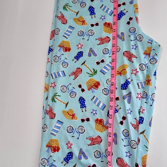 Cuddl Duds Womens Pajama Set - Light Blue with Multicolor Print NWT - Picture 8 of 11